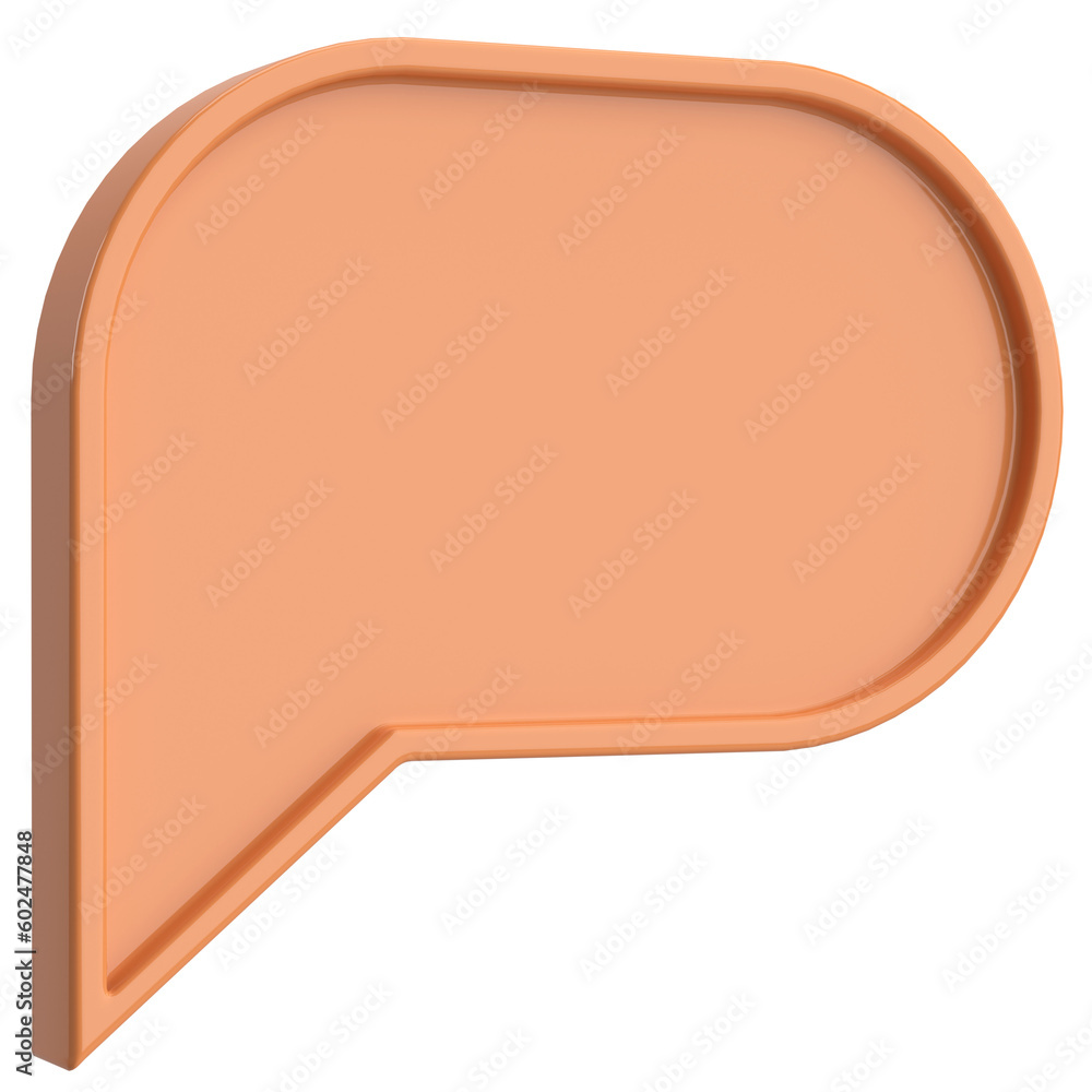 Speech bubble. Chat bubble. 3D illustration. Speech bubble. Chat bubble. 3D illustration.