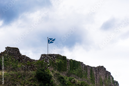 Scottish Flag at Urquhart Castle