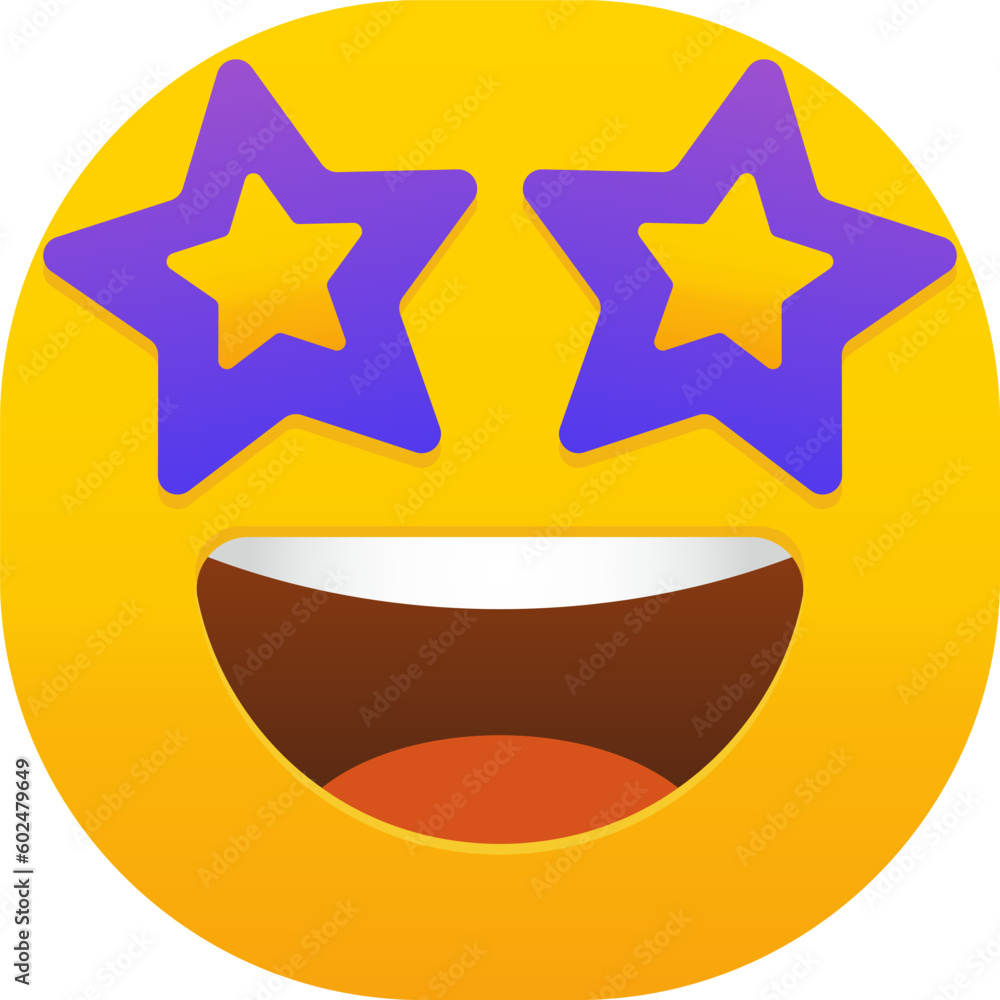 Grinning Face with Star Eyes emoji Grinning Face with Star Eyes emoji