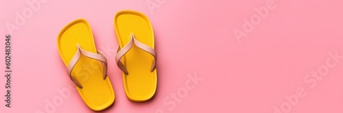 flip-flop sandals summer, with generative ai	