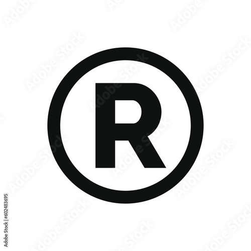 Register mark icon isolated on white background
