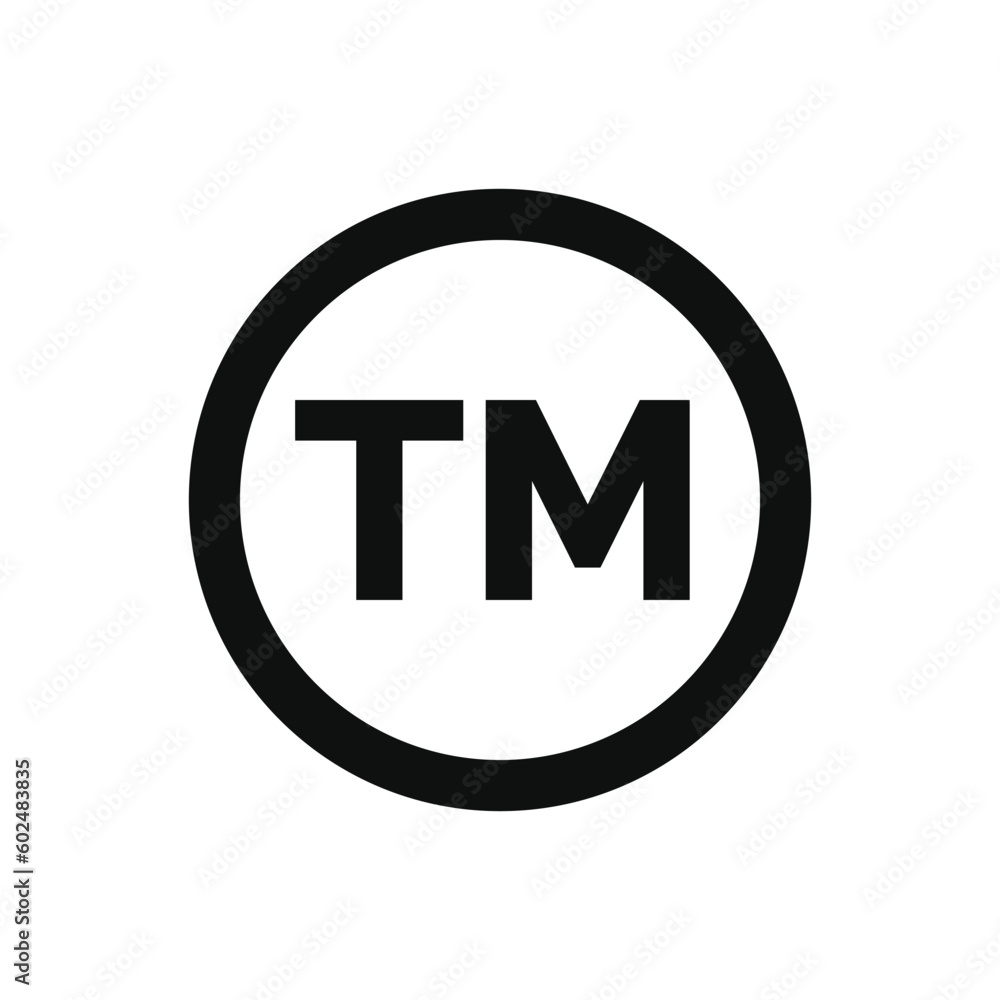 Trademark icon isolated on white background Trademark icon isolated on white background