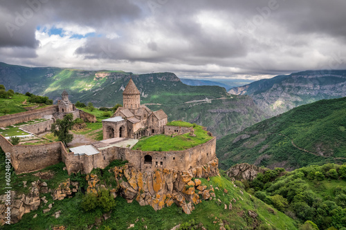 Aerial view of the Armenia landmarks