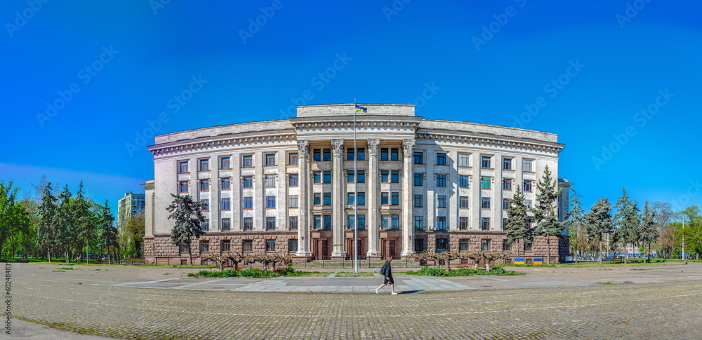 House of Trade Unions building in Odessa, Ukraine