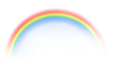 Rainbow realistic isolated on transparent background. 