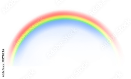 Rainbow realistic isolated on transparent background. 