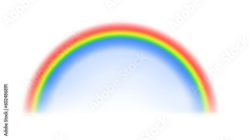 Graphic rainbow with transparent background.