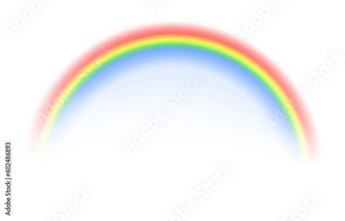 Fototapeta Graphic rainbow with transparent background.