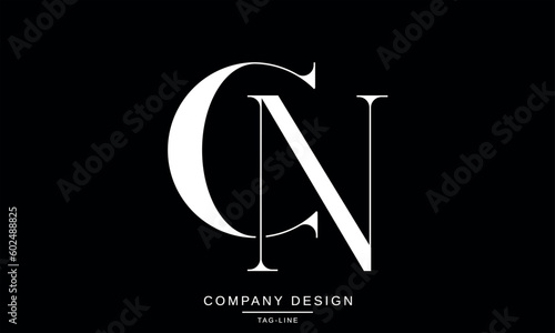 CN, NC, Abstract Letters Logo Monogram
