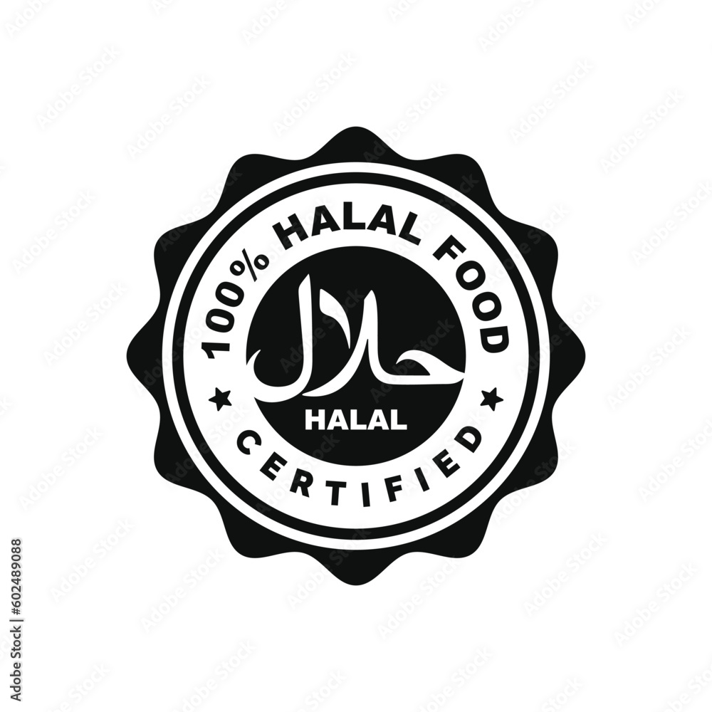 Halal mark icon isolated on white background Halal mark icon isolated on white background