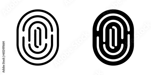 Fingerprint icon. sign for mobile concept and web design. vector illustration