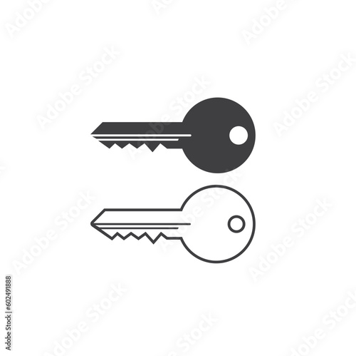 illustration of key, security tool, vector art.  © iconation
