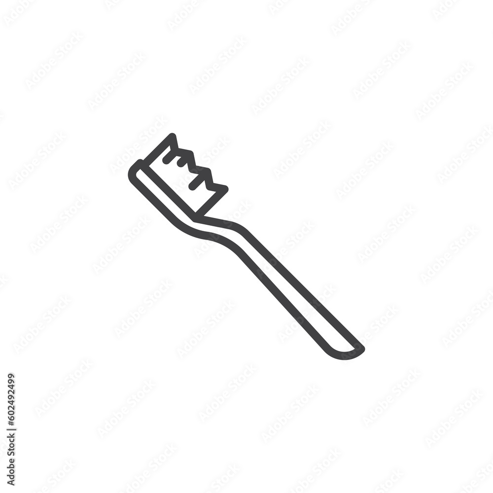 Toothbrush line icon Toothbrush line icon