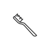 Toothbrush line icon