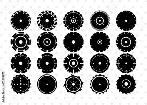 Diamond Saw Blades Silhouette, Diamond Saw Blades SVG, Saw Blades Svg, Saw Svg, Carpentry Svg, Saw Blades Bundle, SB00939