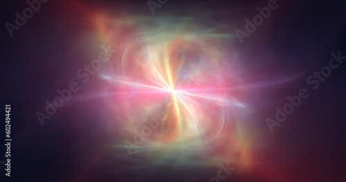 Abstract cosmic multi-colored energy waves glowing background