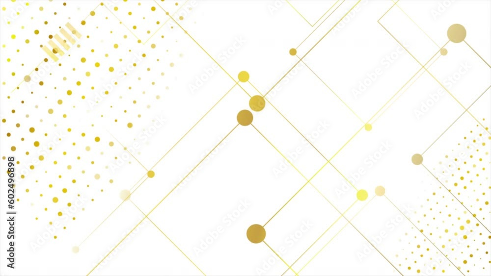 Abstract golden tech circuit board lines drawing background. Seamless ...