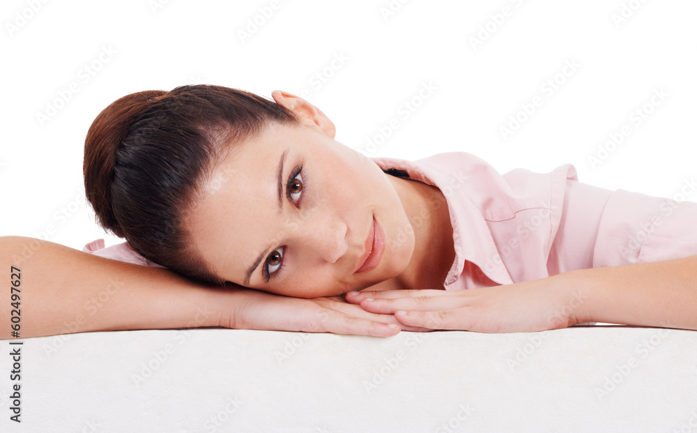 Portrait, board and woman leaning in studio isolated on a white background. Face, mockup poster and female person with copy space, advertising placard and marketing, commercial promotion and branding Portrait, board and woman leaning in studio isolated on a white background. Face, mockup poster and female person with copy space, advertising placard and marketing, commercial promotion and branding