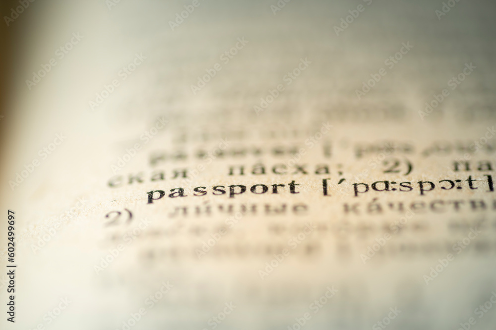 passport word dictionary passport word dictionary