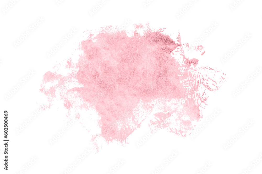Obraz premium Shiny pink brush watercolor painting isolated on transparent background. watercolor png