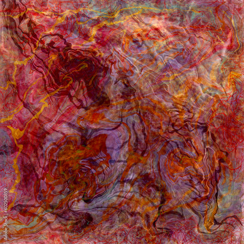 Abstract blurred layered painted background Transparent layered spots, blotches, splatters and streaks Digital painting