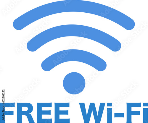 free wifiのイラスト　アイコン　シンプル