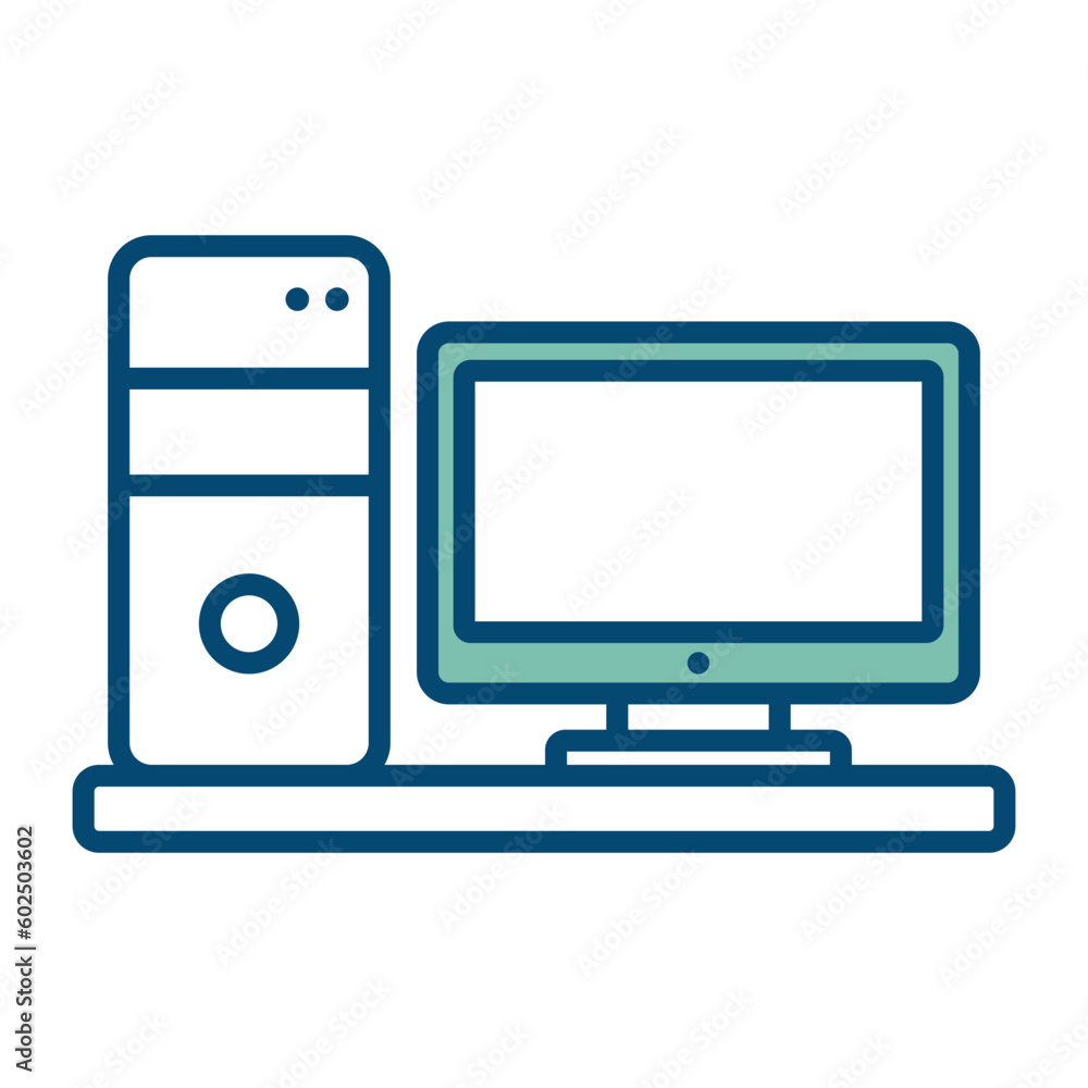 computer icon vector design template in white background computer icon vector design template in white background