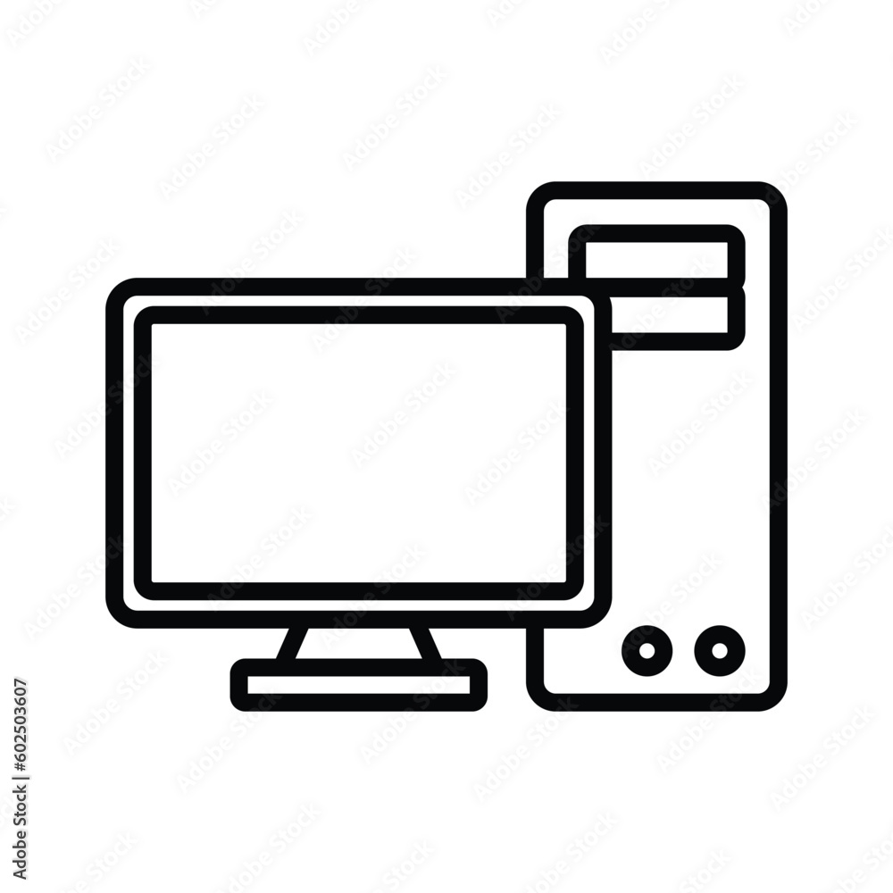 computer icon vector design template in white background computer icon vector design template in white background