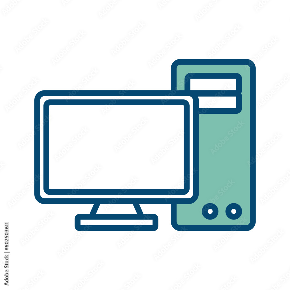 computer icon vector design template in white background computer icon vector design template in white background