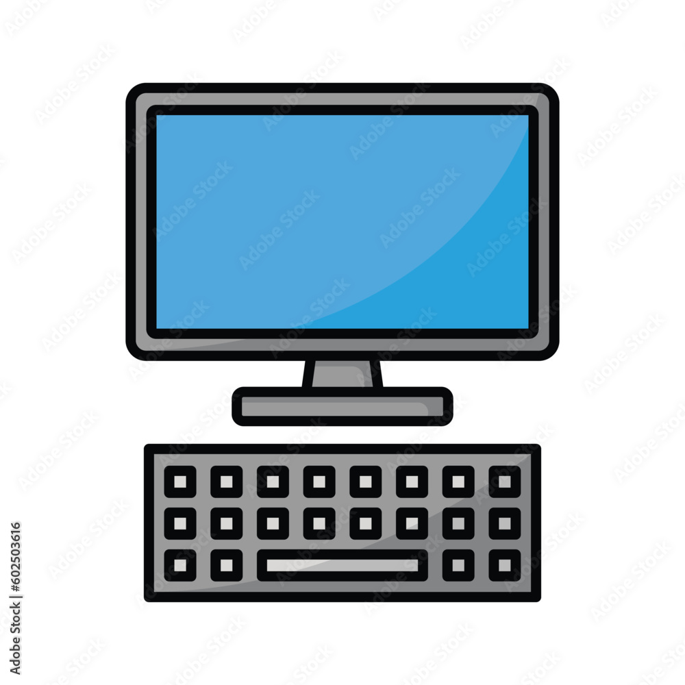 computer icon vector design template in white background computer icon vector design template in white background
