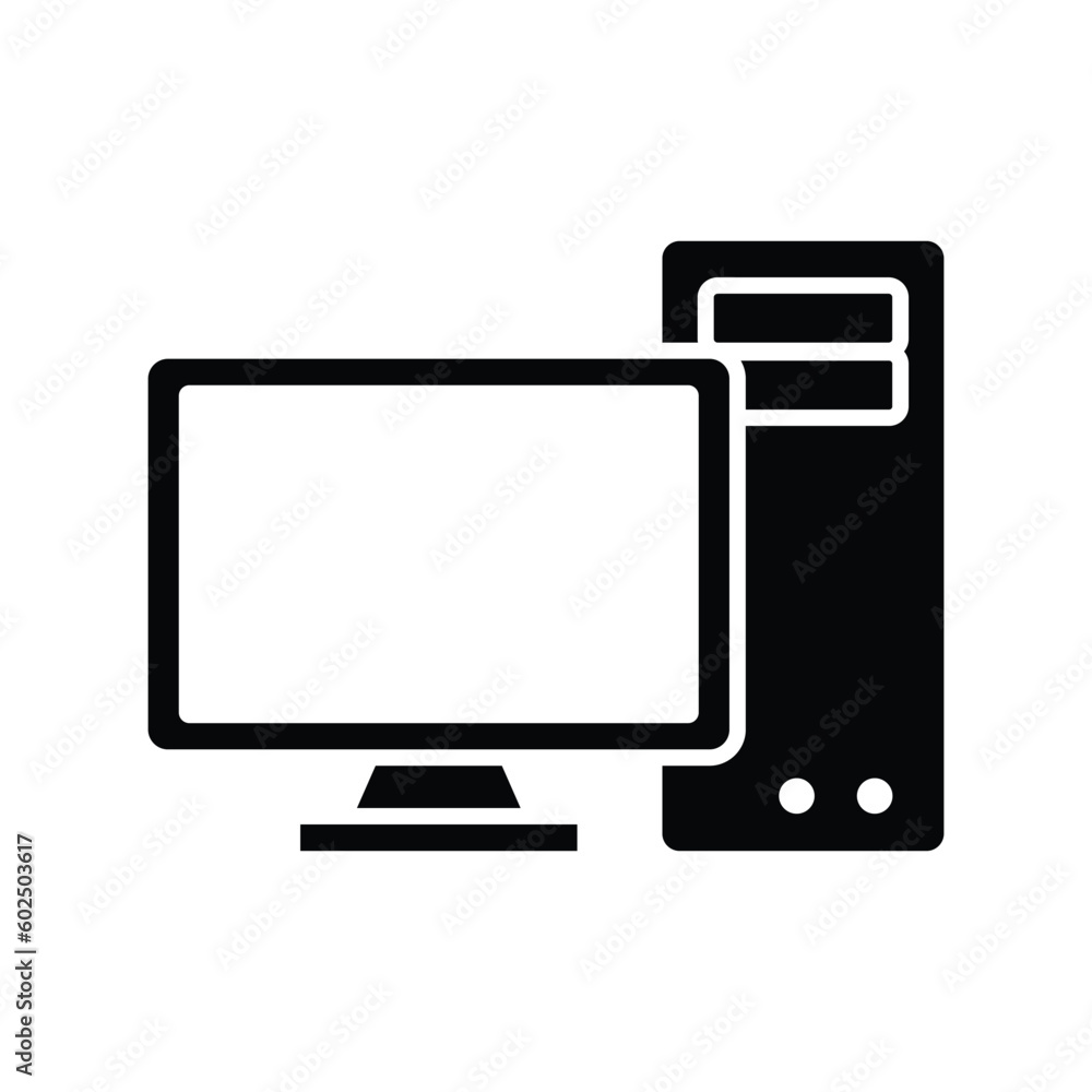 computer icon vector design template in white background computer icon vector design template in white background