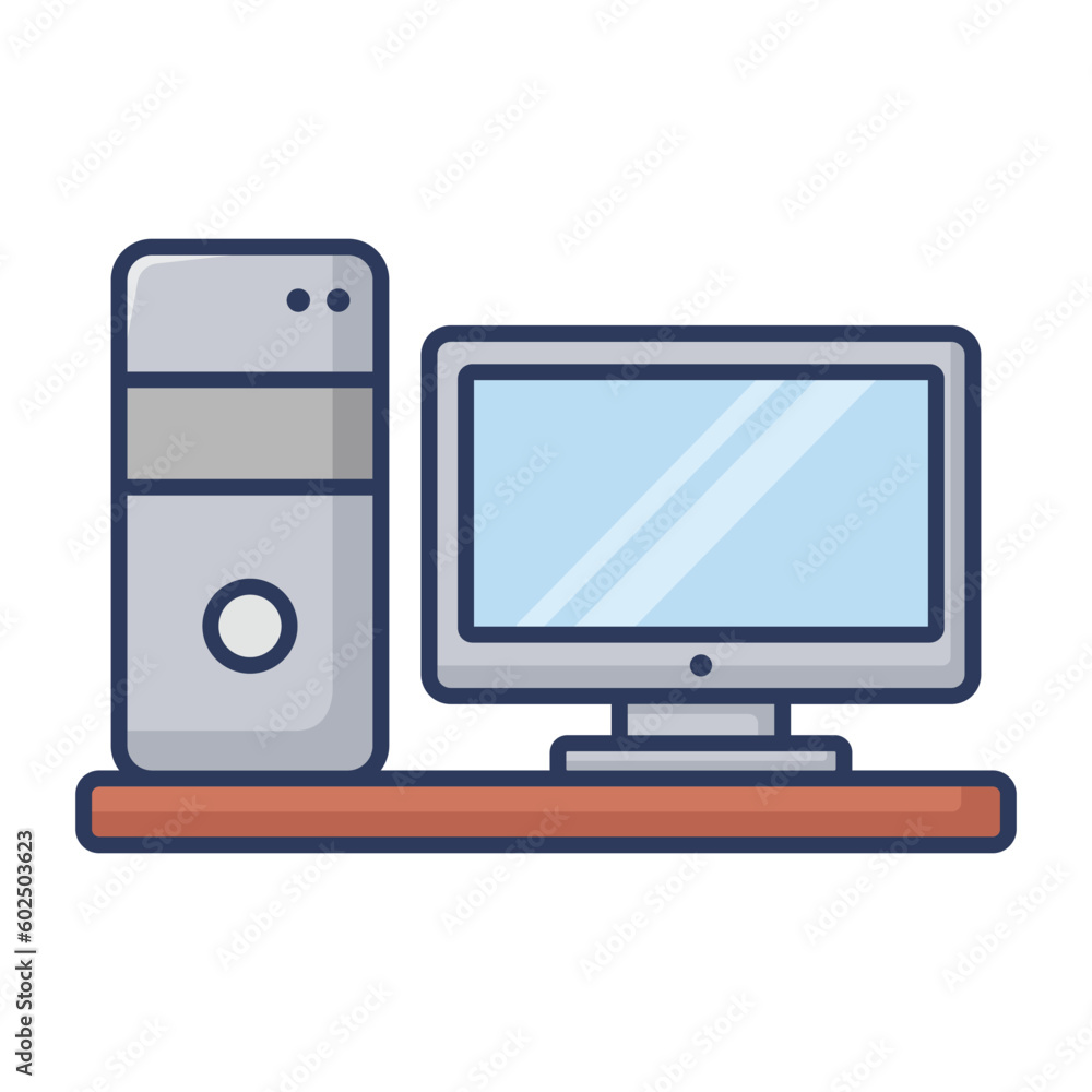 computer icon vector design template in white background computer icon vector design template in white background