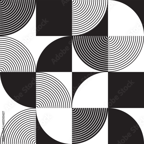 seamless pattern with abstract geometric shapes	