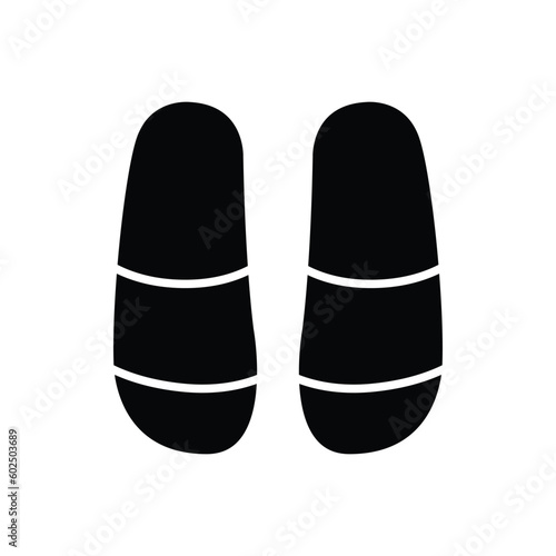 flip flop icon vector design template in white background