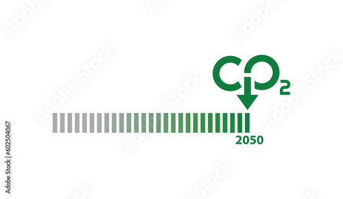 reducing CO2 emissions to stop climate change. green energy background	
