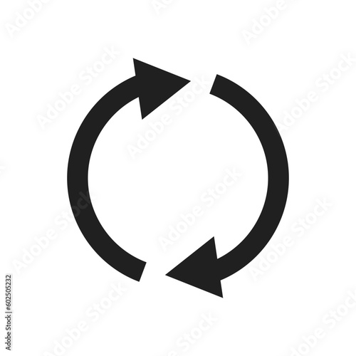 Synchronize, refresh icon vector design illustration