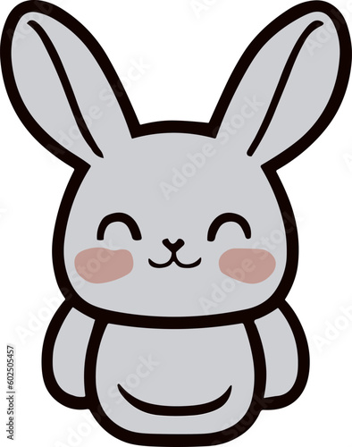 The cute and funny bunny logo icon is a delightful representation of a bunny rabbit, spreading cheer and lightheartedness.