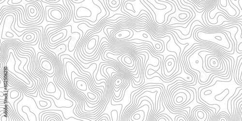 Topographic map background geographic line map with elevation assignments. Modern design with White background with topographic wavy pattern design.paper texture Imitation of a geographical map shades