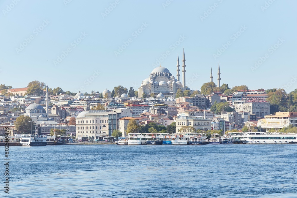 Fototapeta premium An exciting Bosphorus Cruise across Istanbul