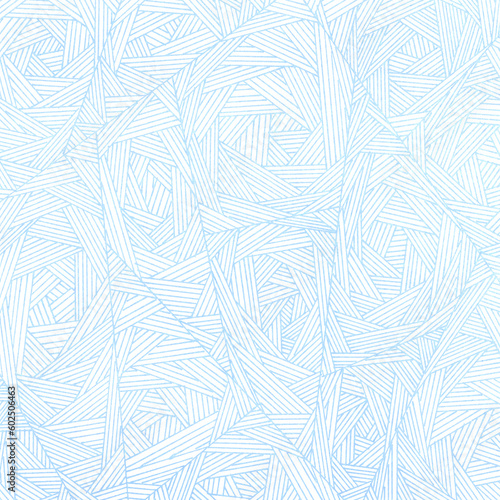 正方形 アンティークな手書きのジオメトリック柄の背景 ブルー