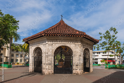 Magellan Cross Pavilion on Plaza Sugbo in cebu city, philippines photo