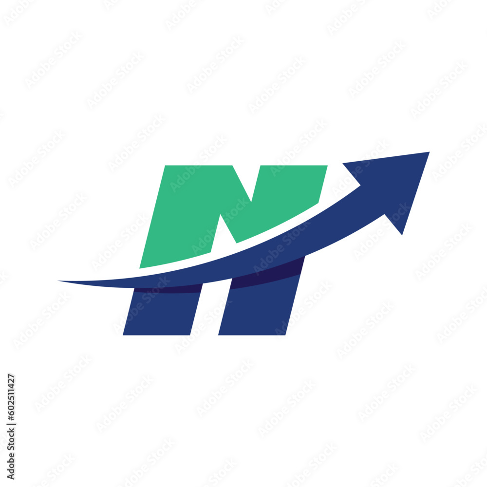 Growth Investment Logo Letter N Growth Investment Logo Letter N
