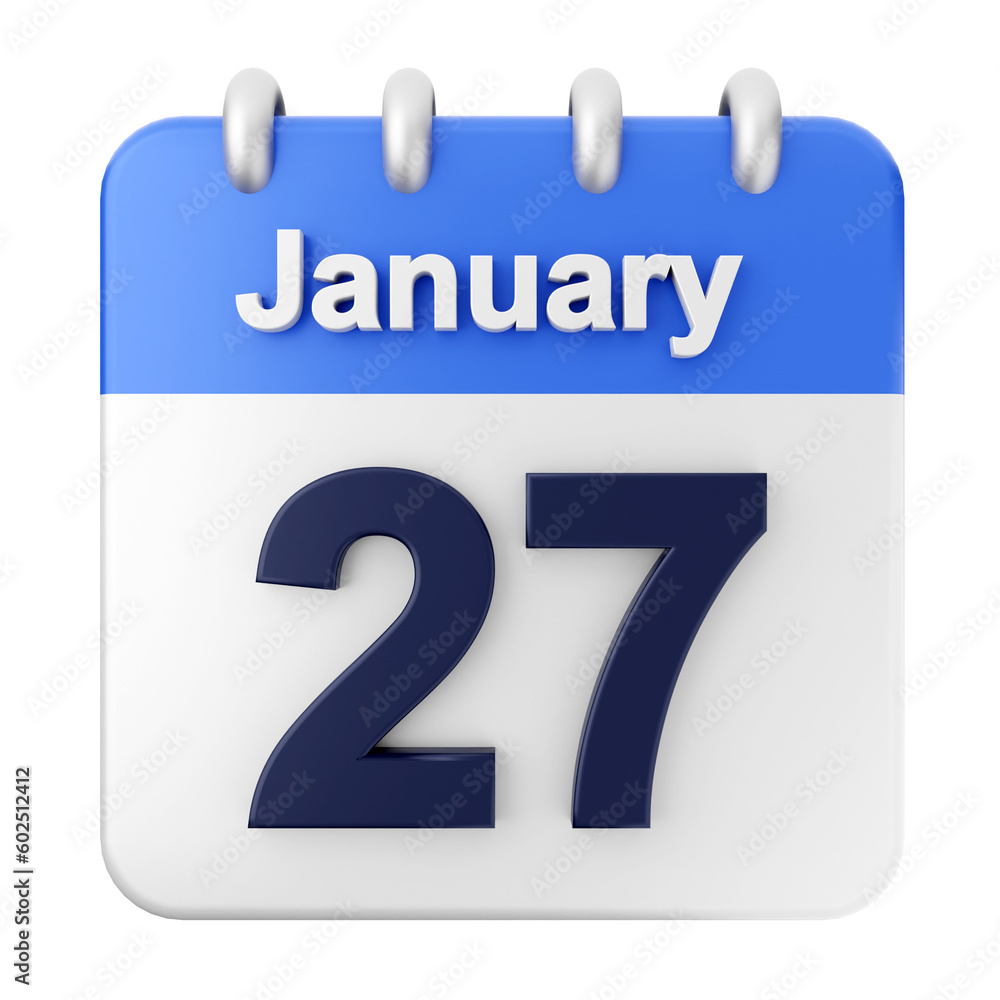3d calendar january 3d calendar january