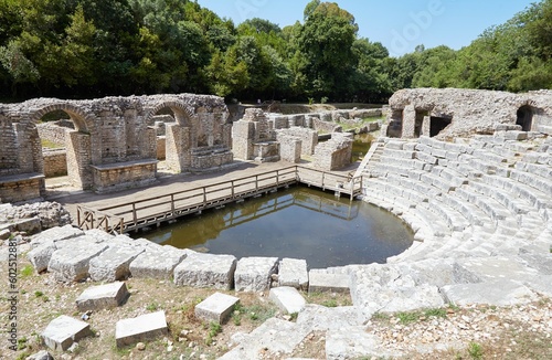 The stunning ruins of Butrint, Albania, located near the city of Sarande, were settled since at least the 6th century BC