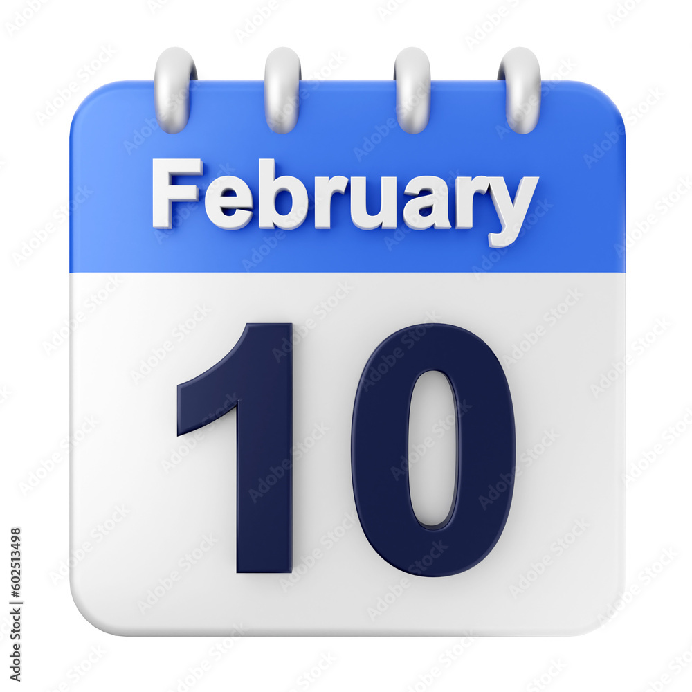 3d calendar february 3d calendar february