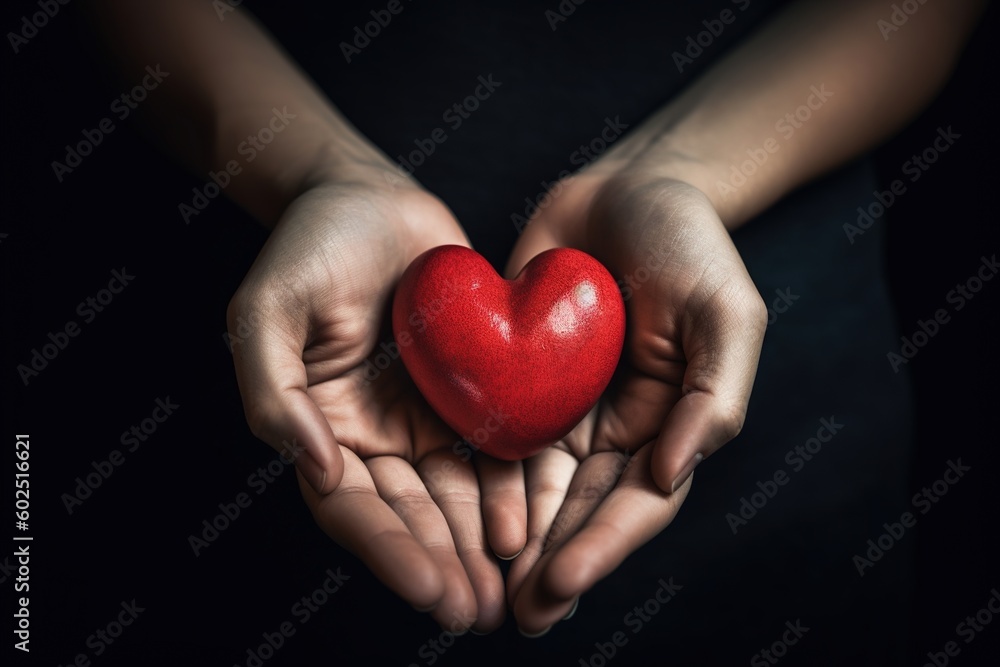 hands holding a heart