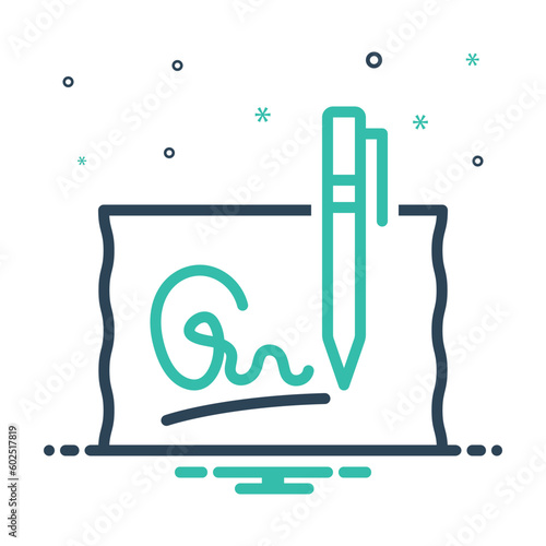 Mix icon for signed 