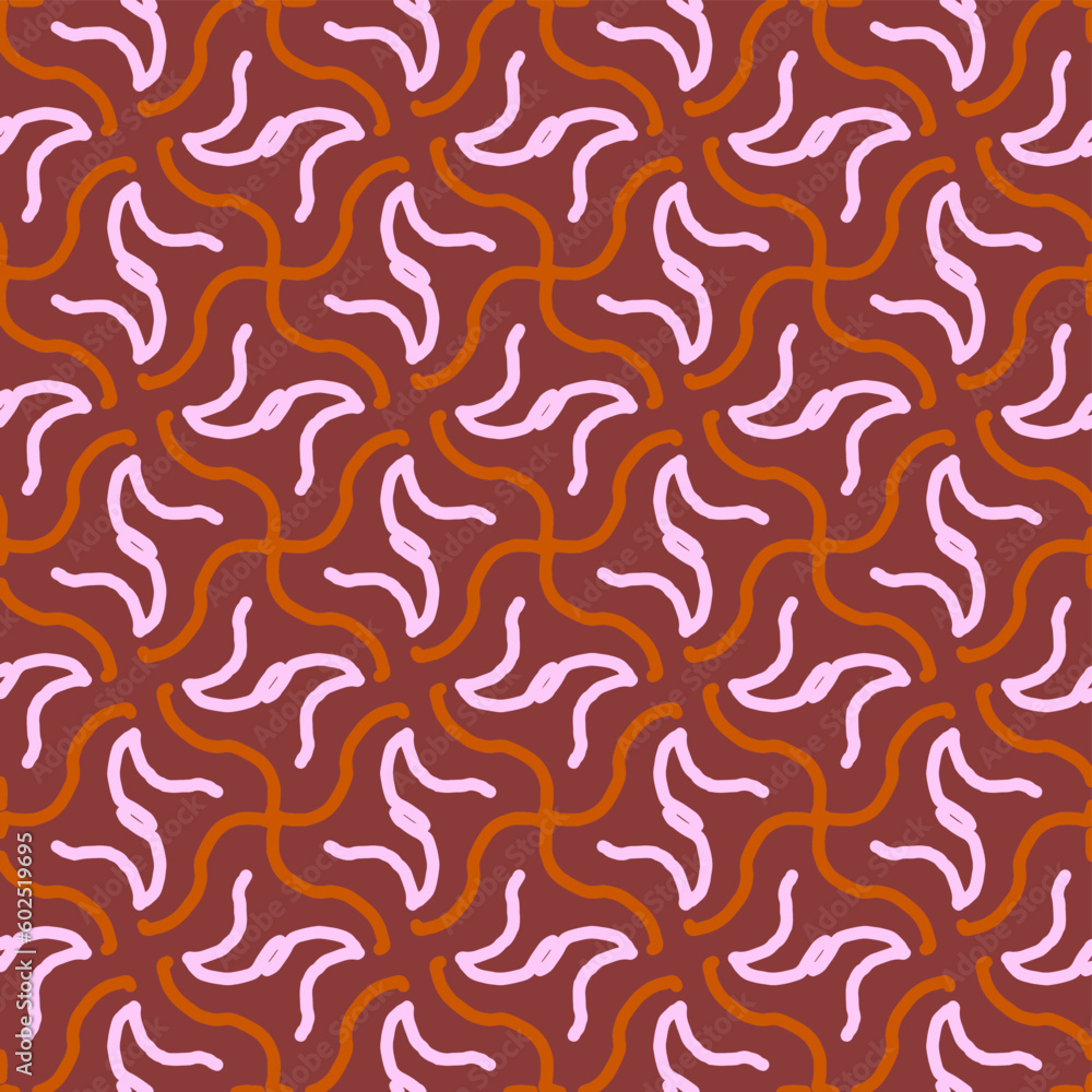 Brown modern abstract pattern for clothing, fabric, background, wallpaper, wrap, batik