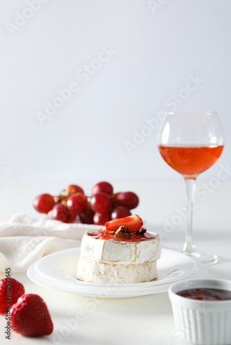 Concept of delicious French food - Camembert cheese