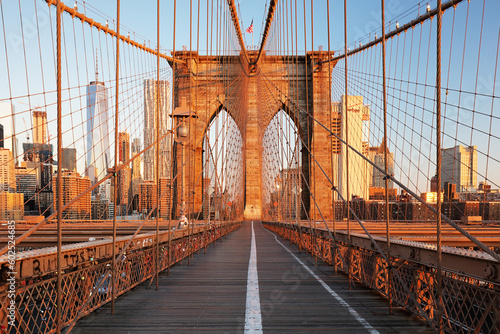 Fototapeta New York, Brooklyn bridge, United Statef of America